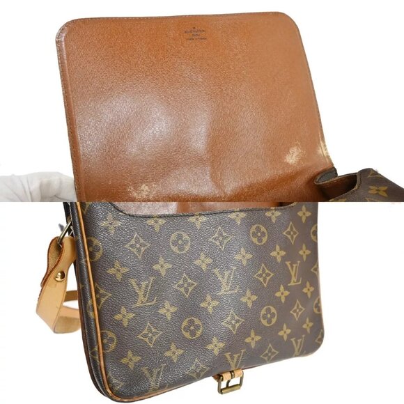 LOUIS VUITTON Cartouchiere GM Shoulder Bag Monogram Leather Brown - Picture 12 of 16